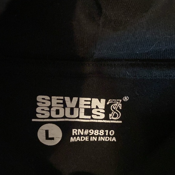 SEVEN SOULS “TAKE THE POWER BACK” BLACK AND YELLOW LONG SLEEVE TSHIRT!! - Picture 4 of 6